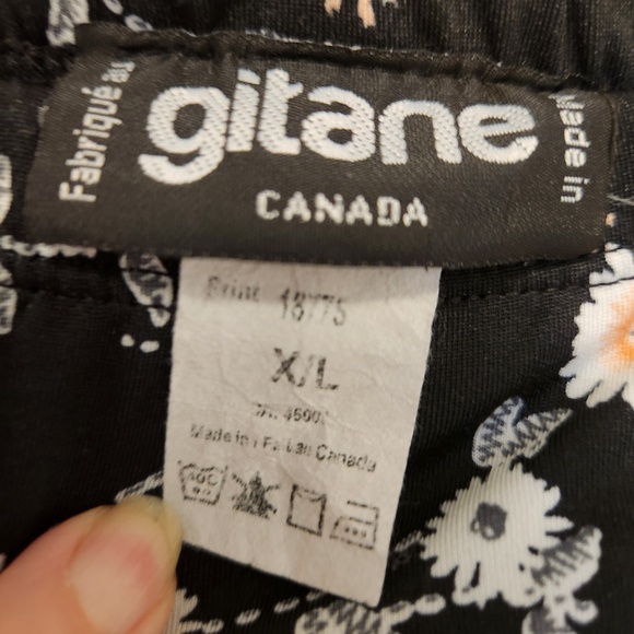 2 Gitane Floral Black Skirts Size XL Maxi and Midi Ruffle - Picture 9 of 10